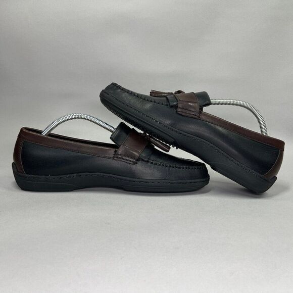 Cole Haan Men\'s Size 9 Black & Brown Leather Tassel Loafers‎ main image 12
